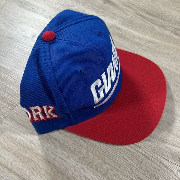 Vintage Sports Specialties New York Giants Hat Snapback NFL Side Wave Wool Blue - Picture 8 of 8